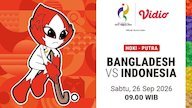Bangladesh vs Indonesia - Asian Games 2026 Mens Hockey: Indonesia Masih Mencari Kemenangan di Vidio