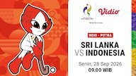 Streaming Sri Lanka vs Indonesia - Asian Games 2026 Men's Hockey: Bersiap Tutup Fase Grup di Vidio Streaming Sri Lanka vs Indonesia - Asian Games 2026 Men's Hockey: Bersiap Tutup Fase Grup di Vidio