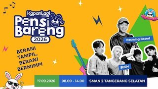 KapanLagi Pensi Bareng 2026 Sambangi SMAN 2 Tangsel, Hadirkan Pasming Based hingga SEEN KapanLagi Pensi Bareng 2026 Sambangi SMAN 2 Tangsel, Hadirkan Pasming Based hingga SEEN
