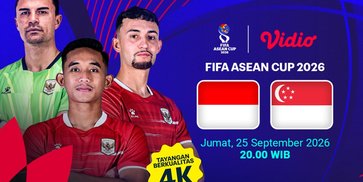 Head-to-Head Indonesia vs Singapura: Rekor 60 Pertemuan Jelang FIFA ASEAN Cup 2026 di Vidio Head-to-Head Indonesia vs Singapura: Rekor 60 Pertemuan Jelang FIFA ASEAN Cup 2026 di Vidio