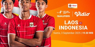 Laos vs Indonesia - AFC U-20 Asian Cup 2027 Qualifiers: Kemenangan Target Utama Kedua Tim di Vidio