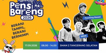 KapanLagi Pensi Bareng 2026 Sambangi SMAN 2 Tangsel, Hadirkan Pasming Based hingga SEEN KapanLagi Pensi Bareng 2026 Sambangi SMAN 2 Tangsel, Hadirkan Pasming Based hingga SEEN