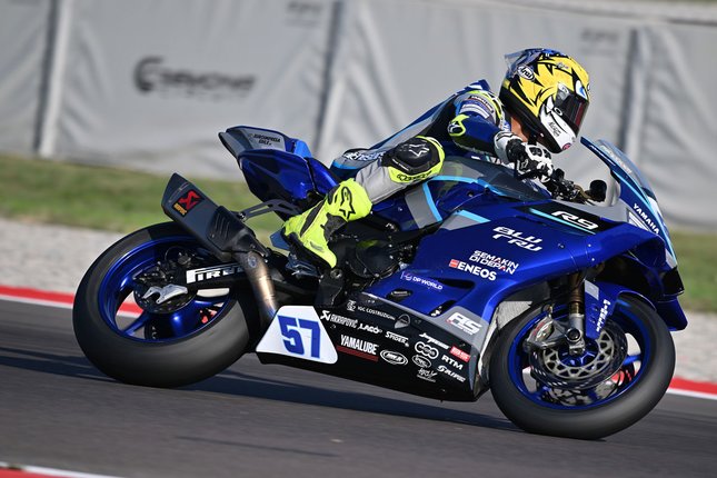Maksimal Pada 2 Putaran Terakhir Aksi Aldi Satya Mahendra pada putaran ke-10 World Supersport 2026 di Cremona, Italia, 25-27 September 2026 (c) Dok. Yamaha Indonesia