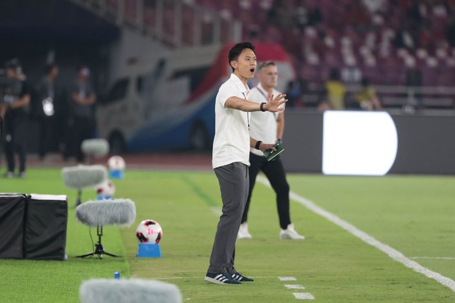 Aksi Gavin Lee bersama Timnas Singapura pada laga lawan Singapura di FIFA ASEAN Cup 2026 (c) Budy Santoso
