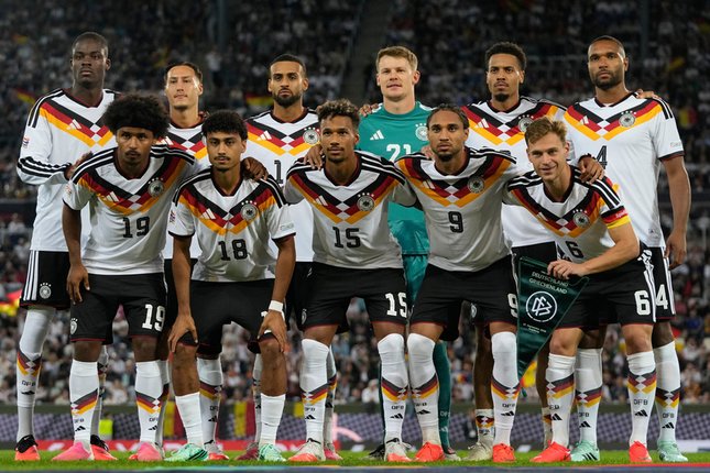 Prediksi Skor Jerman vs Serbia Starting XI Timnas Jerman saat berhadapan dengan Timnas Yunani di UEFA Nations League (c) AP Photo/Matthias Schrader