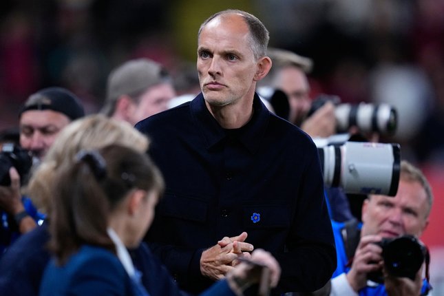 Statistik Pertandingan Pelatih Timnas Inggris, Thomas Tuchel (c) AP Photo/Petr David Josek