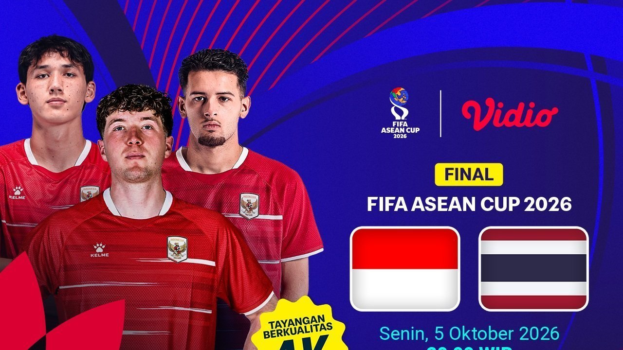 Jadwal Final FIFA ASEAN Cup 2026 - Indonesia vs Thailand: Duel Dua Pelatih Inggris di Vidio Jadwal Final FIFA ASEAN Cup 2026 - Indonesia vs Thailand: Duel Dua Pelatih Inggris di Vidio