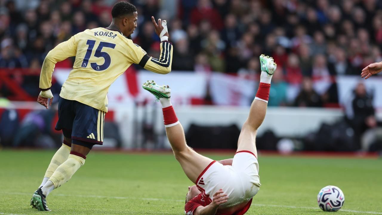 Man of the Match Nottingham Forest vs Arsenal: Ezri Konsa