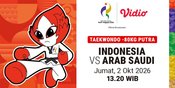 Jadwal Asian Games 2026 Taekwondo Mens 80kg - Indonesia vs Arab Saudi: Raihan Hadapi Hamedi di Vidio Jadwal Asian Games 2026 Taekwondo Mens 80kg - Indonesia vs Arab Saudi: Raihan Hadapi Hamedi di Vidio