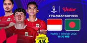 Jadwal FIFA ASEAN Cup - Indonesia vs Bangladesh: Misi Timnas Menuju Final Hanya di Vidio
