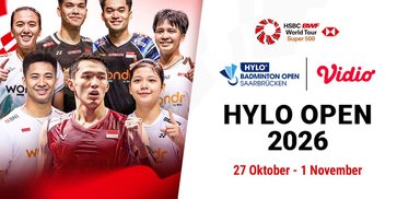 Jadwal Hylo Open 2026: Kesempatan Wakil Indonesia Unjuk Gigi di Turnamen Super 500 Saksikan di Vidio