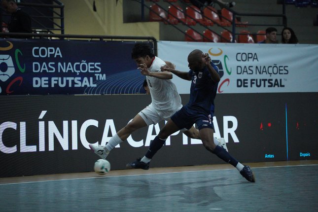 Upaya Power Play Indonesia Belum Berujung Gol Aksi pemain Timnas Futsal Indonesia pada laga lawan Cape Verde di ajang Copa das Nacoes de Futsal 2026 (c) Dok. FFI