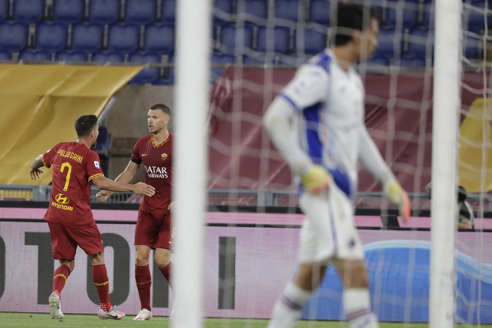 Edin Dzeko Bawa AS Roma Raih 3 Poin
