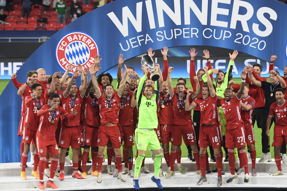 Piala Super Eropa: Selebrasi Juara Bayern Munchen