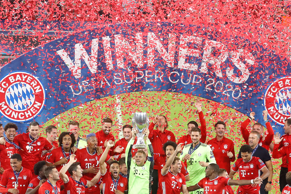 Piala Super Eropa: Selebrasi Juara Bayern Munchen