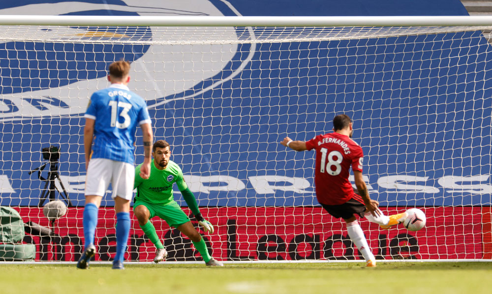 Dramatis, Manchester United Kalahkan Brighton