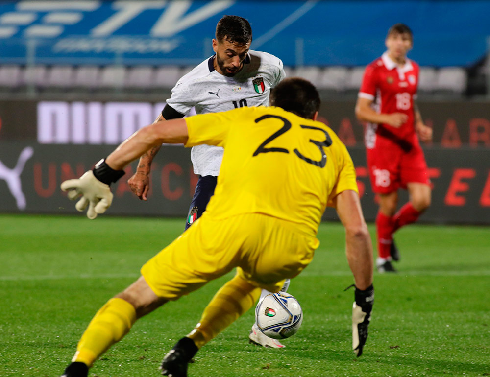 Italia Hajar Moldova 6-0