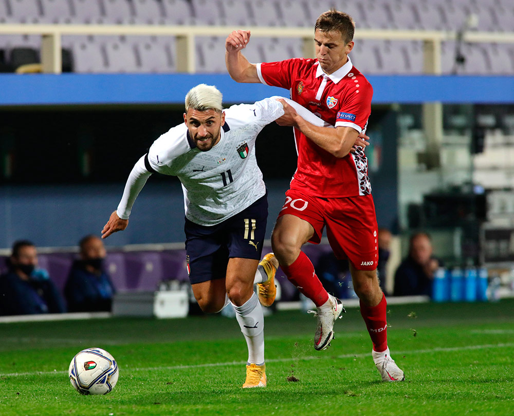 Italia Hajar Moldova 6-0