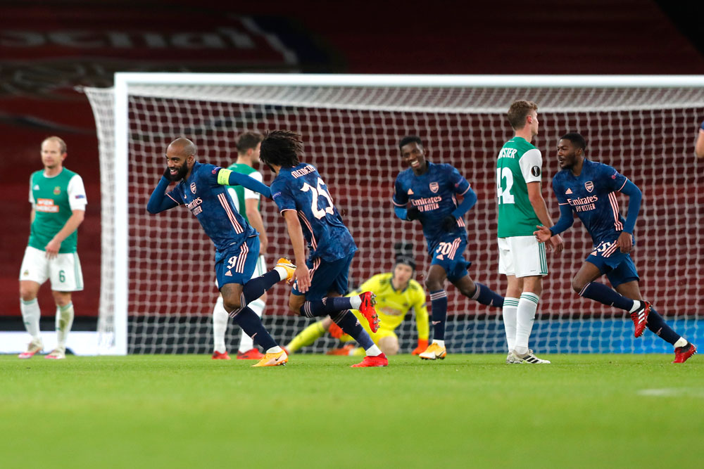 Arsenal Menang Besar atas Rapid Vienna