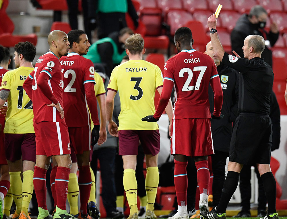 Anfield Runtuh di Tangan Burnley