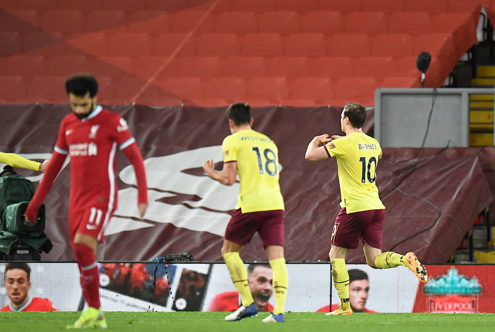 Anfield Runtuh di Tangan Burnley