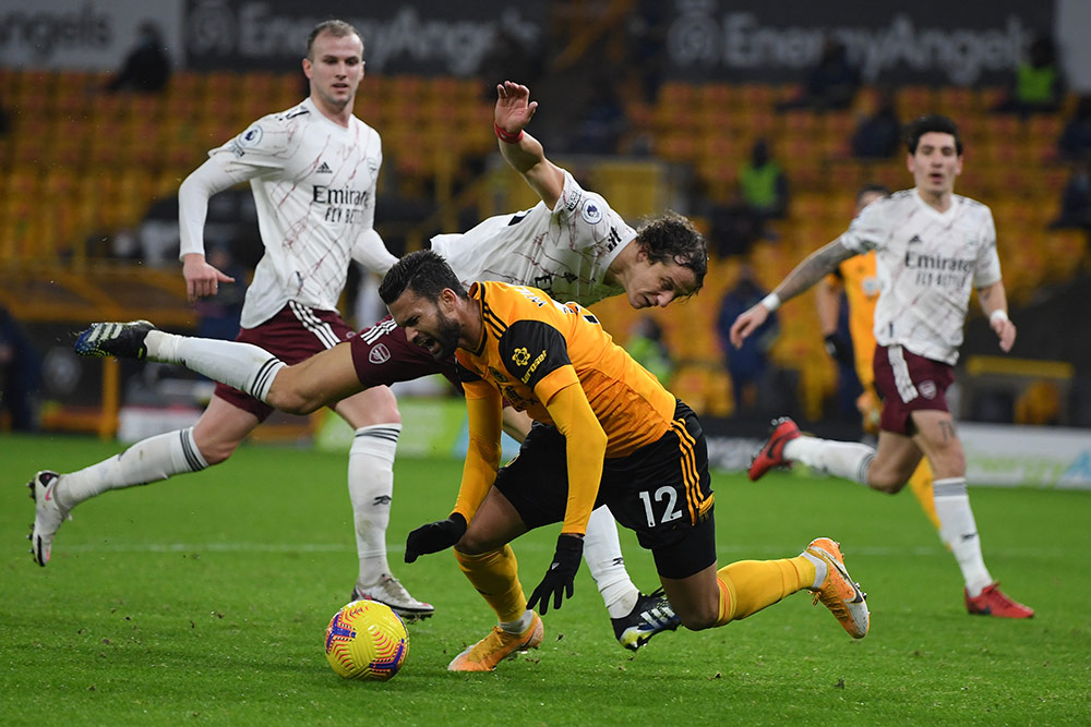 David Luiz Kartu Merah, Arsenal Disikat Wolves