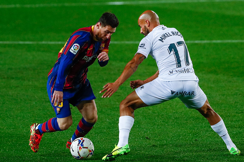 Barca Hajar Huesca, Messi Menggila