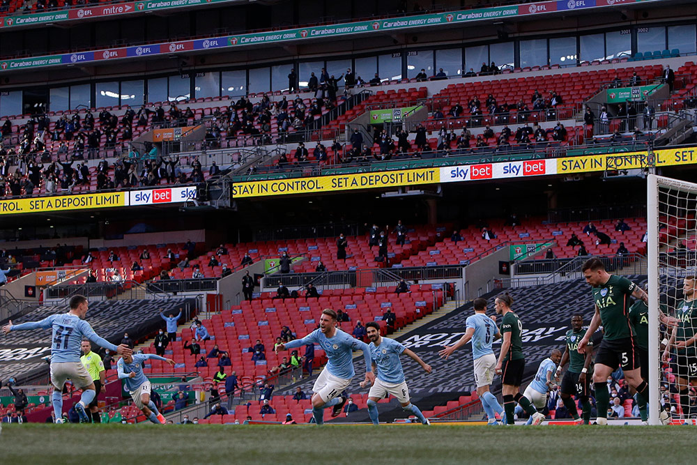 Manchester City Kalahkan Tottenham di Final Carabao Cup 20/21