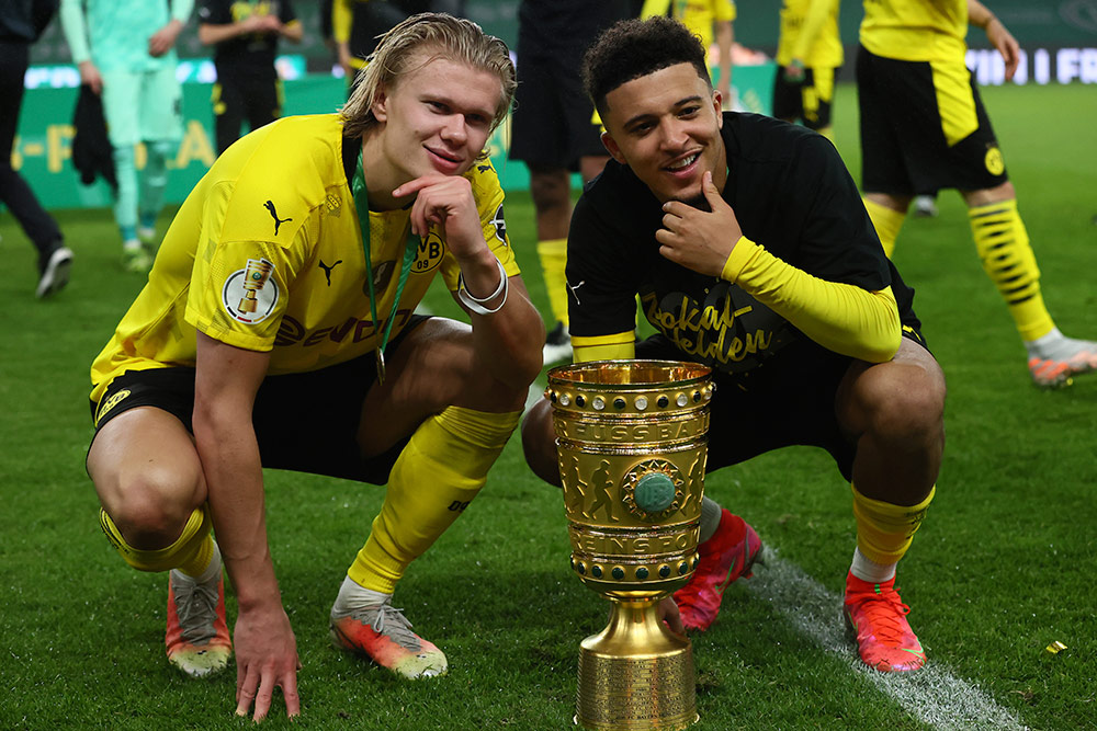 Foto: Sancho dan Haaland Pimpin Dormund Juarai DFB Pokal