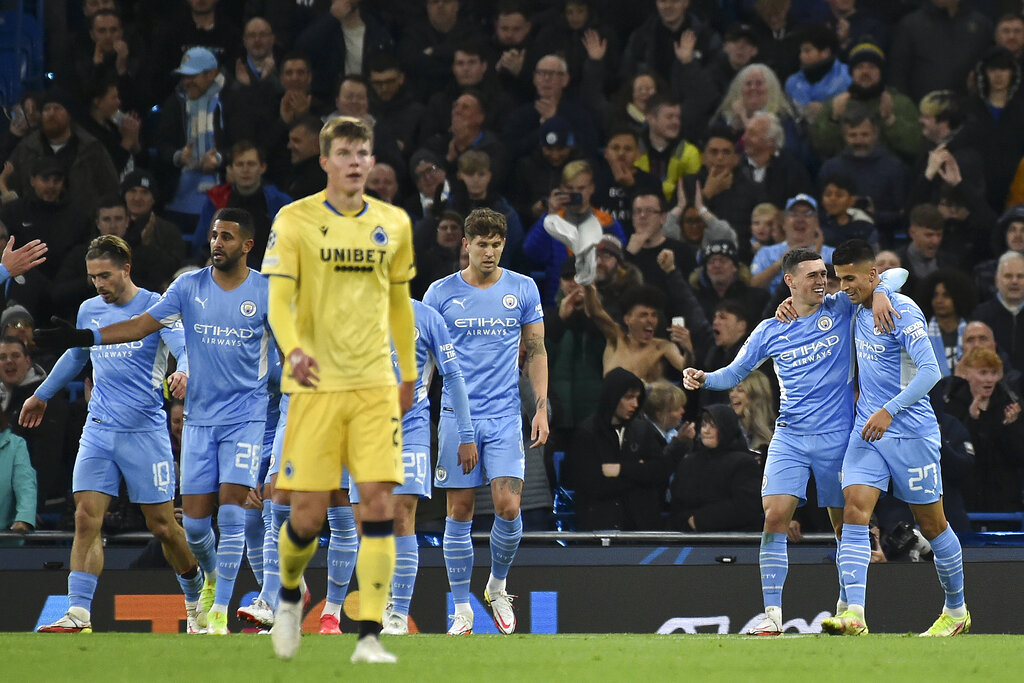 Kalahkan Club Brugge, Man City Puncaki Grup A