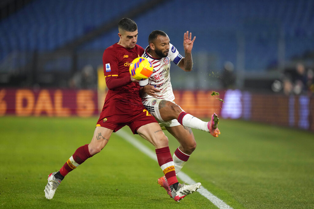 AS Roma vs Cagliari: Debut Indah Sergio Oliveira