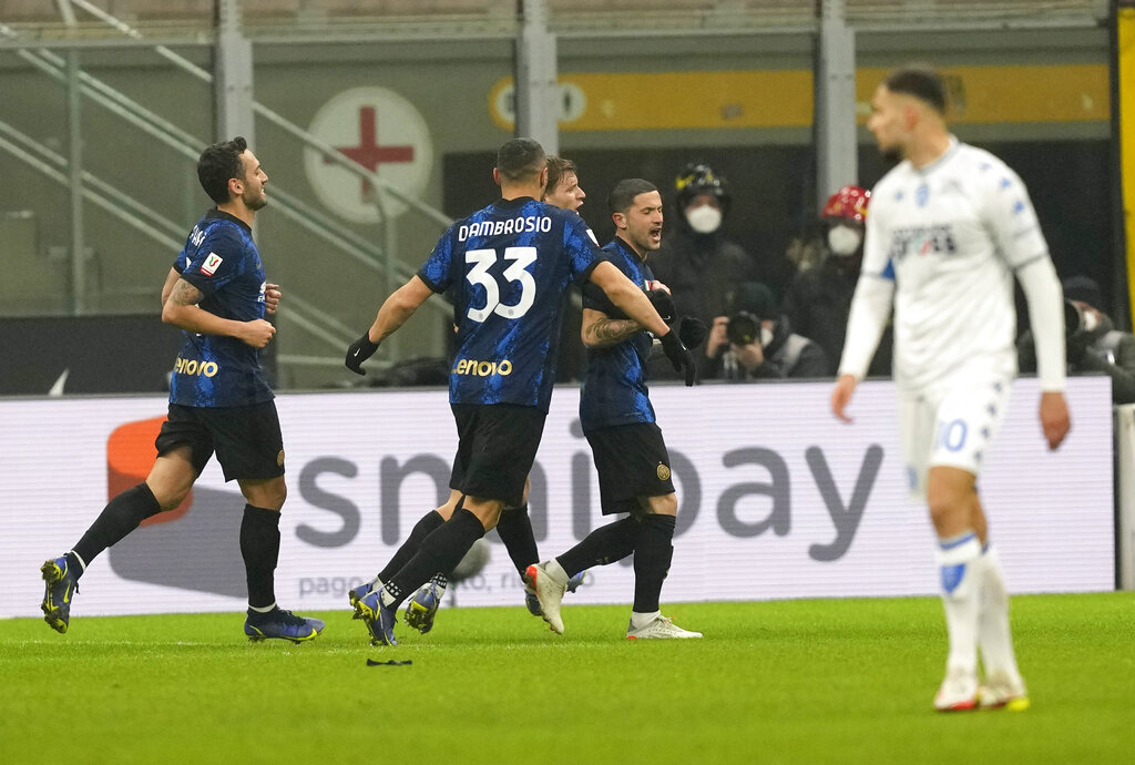 Coppa Italia: Inter Milan Susah Payah Singkirkan Empoli