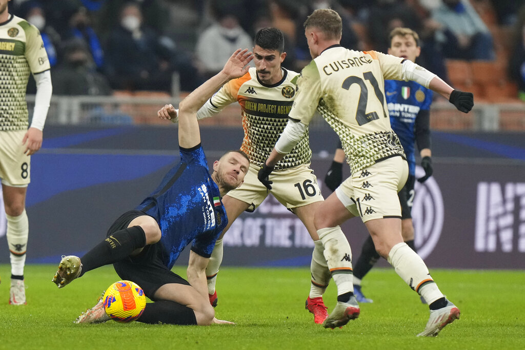 Edin Dzeko Pastikan Inter Milan Tersenyum Lawan Venezia
