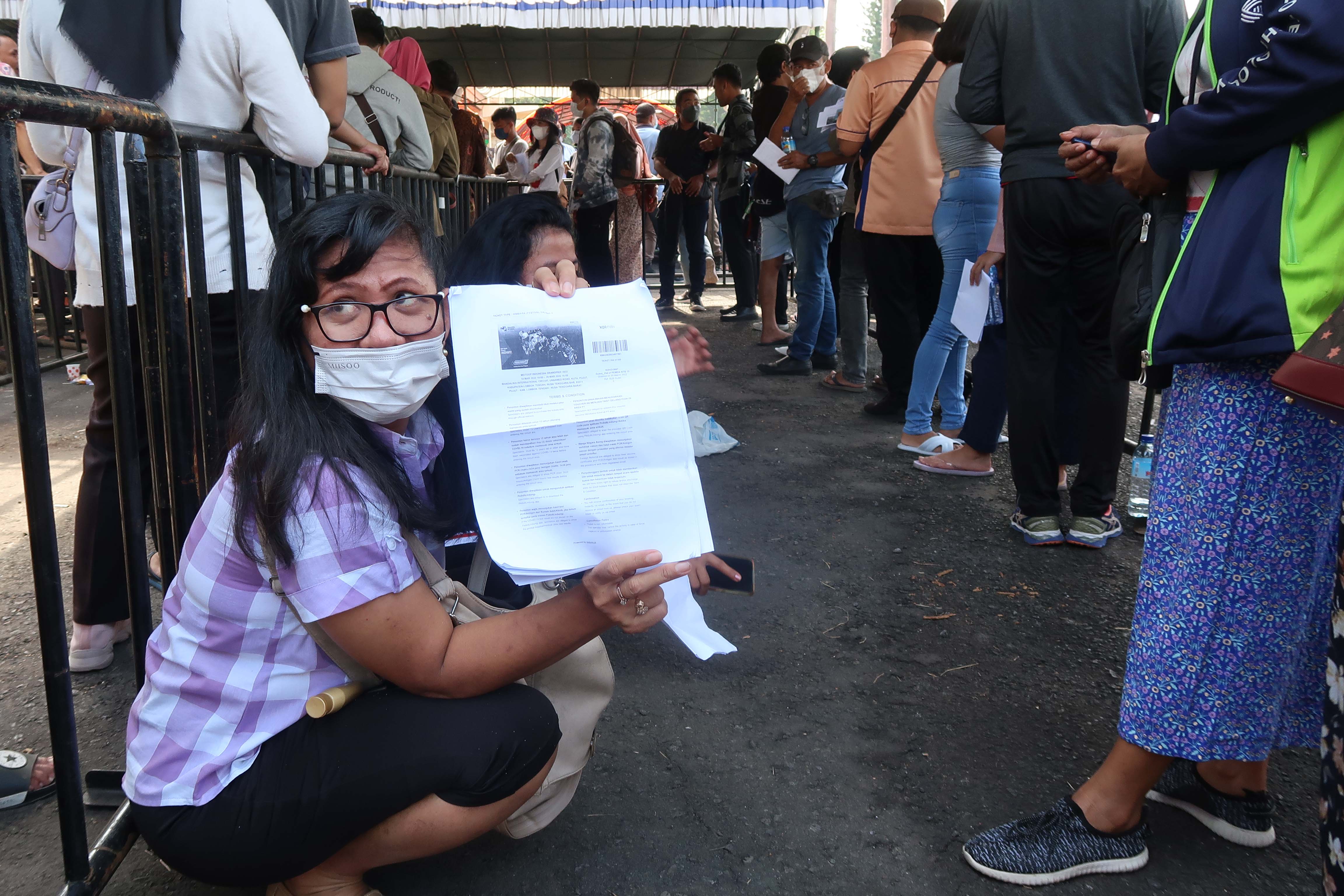 Begini Suasana Penukaran Tiket untuk Nonton MotoGP Mandalika 2022