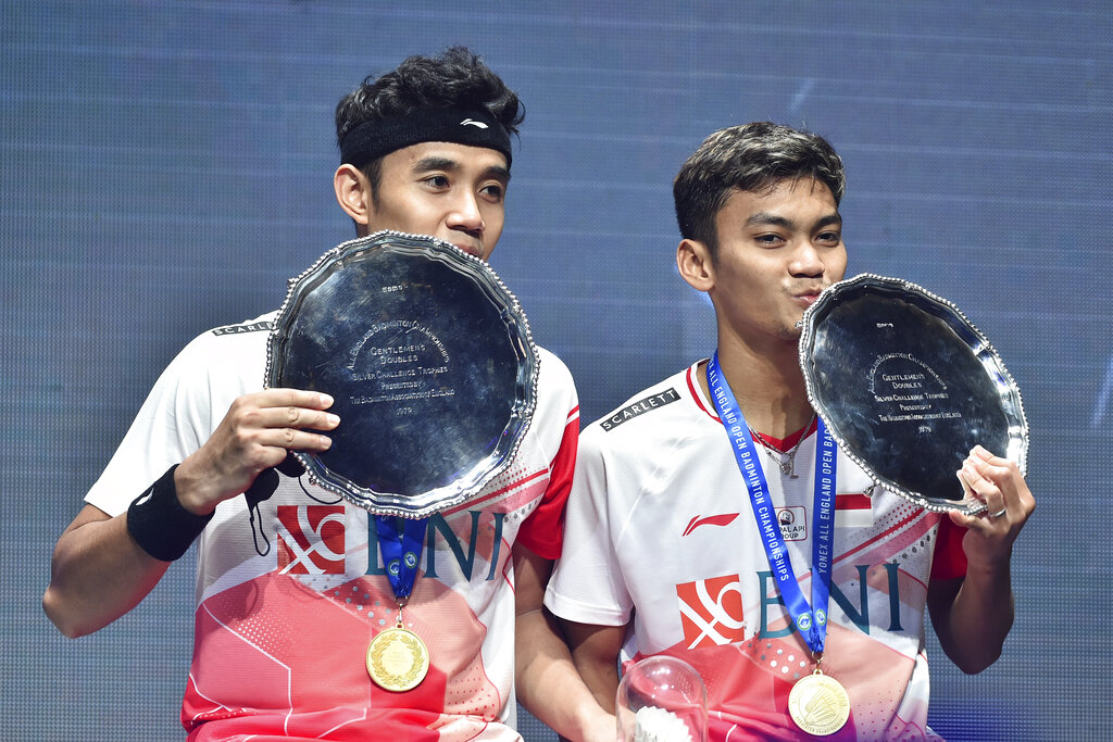 Pasangan Muda Bagas/Fikri Menuntaskan Debut Mereka dengan Gelar Juara All England 2022