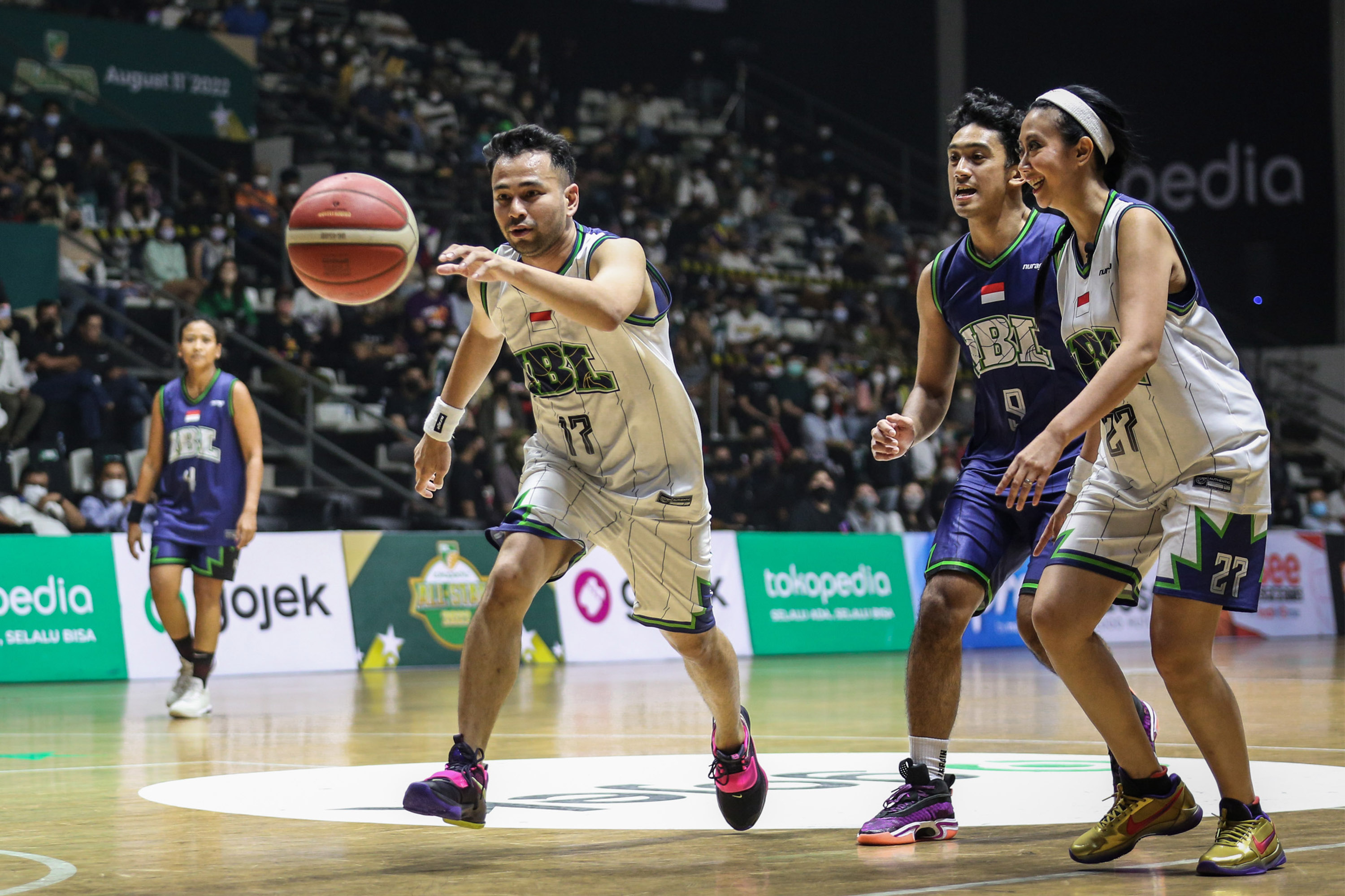 Aksi Raffi Ahmad dalam Celebrity Games IBL All Star 2022