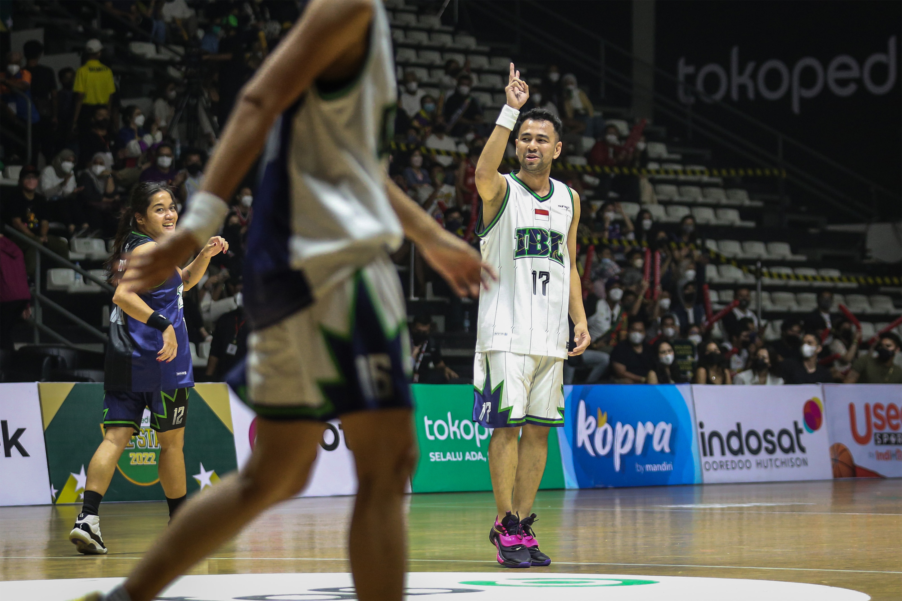 Aksi Raffi Ahmad dalam Celebrity Games IBL All Star 2022