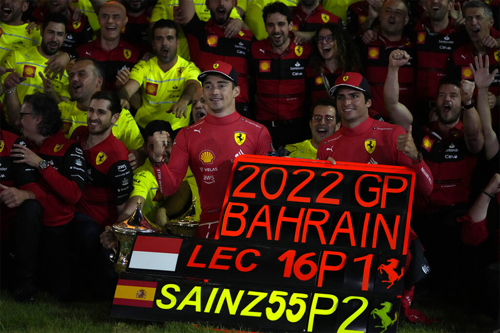 Duet Maut Pembalap Ferrari Kuasai Podium Pertama Formula 1 2022 di GP Bahrain 