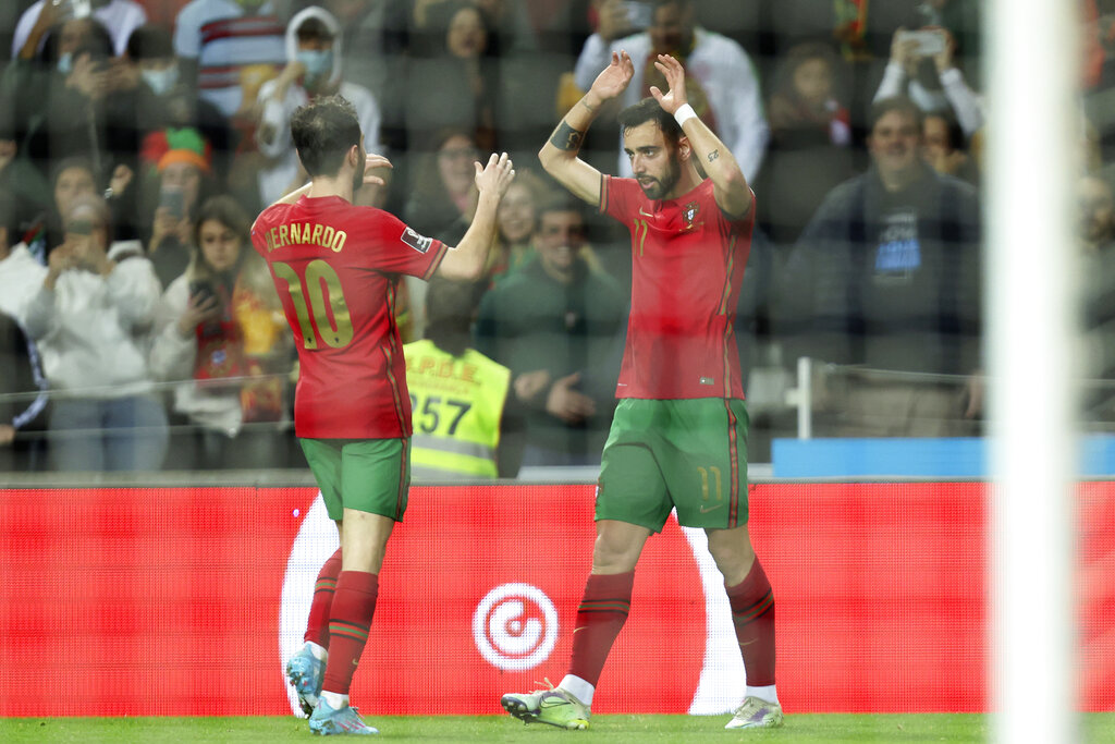 Bruno Fernandes Cetak Dua Gol, Portugal Pastikan Bermain di Piala Dunia 2022 Qatar