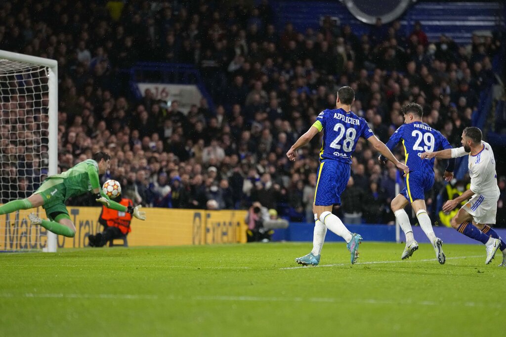 Aksi Benzema Bikin Hat-trick Lagi di Liga Champions