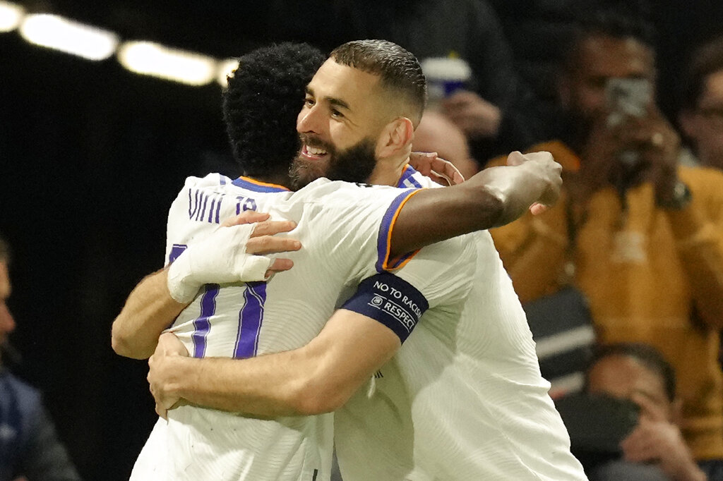 Aksi Benzema Bikin Hat-trick Lagi di Liga Champions