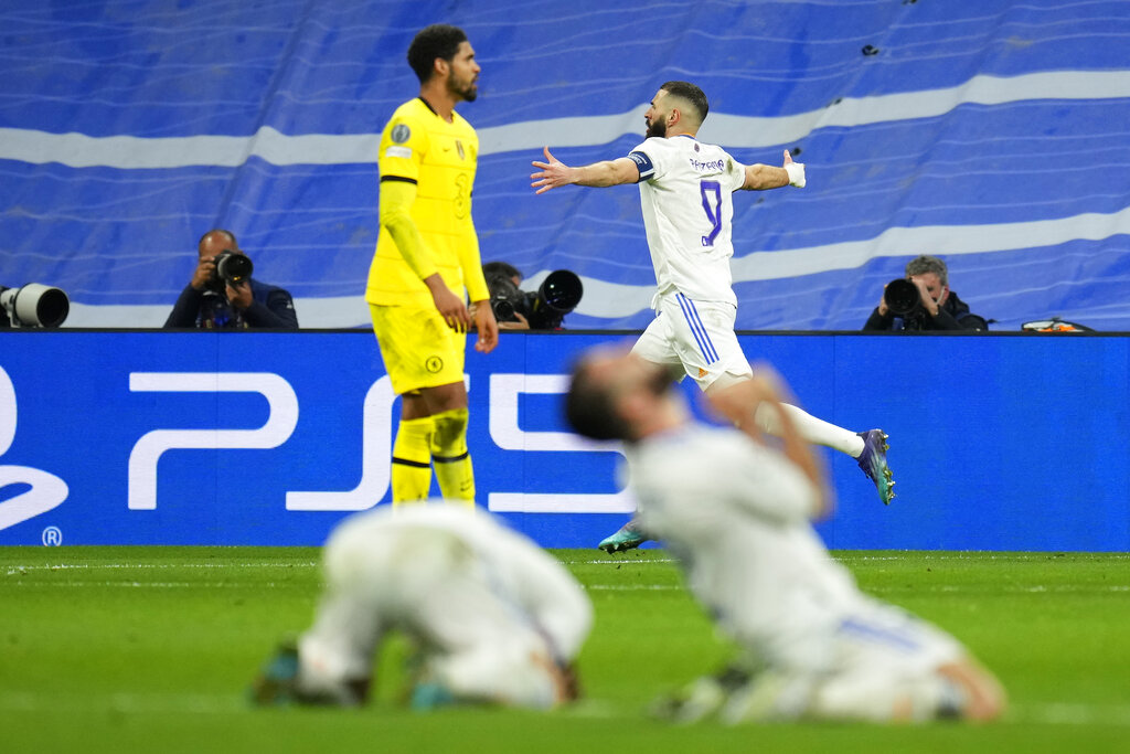 Sundulan Benzema Kandaskan Kemenangan Chelsea di Perempat Final Liga Champions