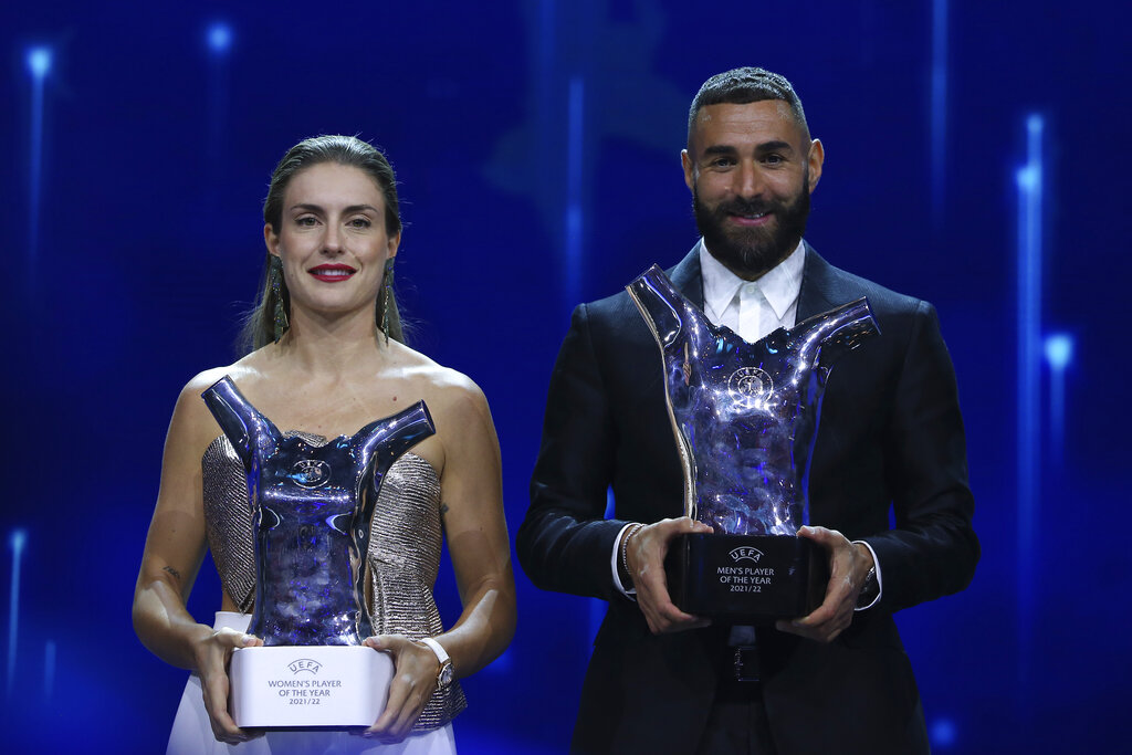 Karim Benzema dan Alexia Putellas Jadi Pemain Terbaik UEFA 2021/2022