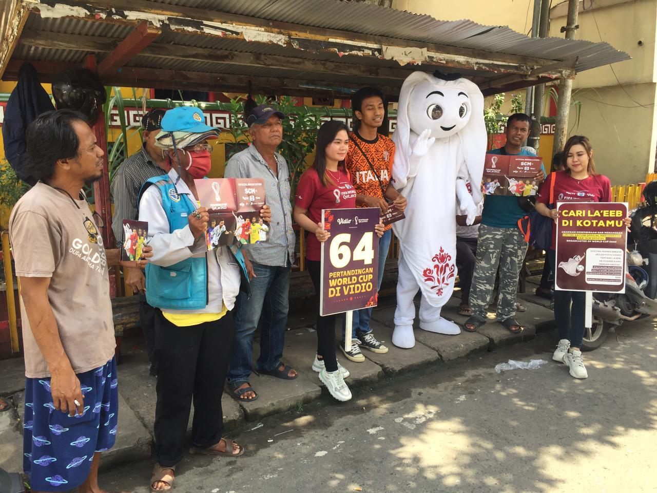 Maskot Piala Dunia 2022 Menyapa Warga Banjarmasin