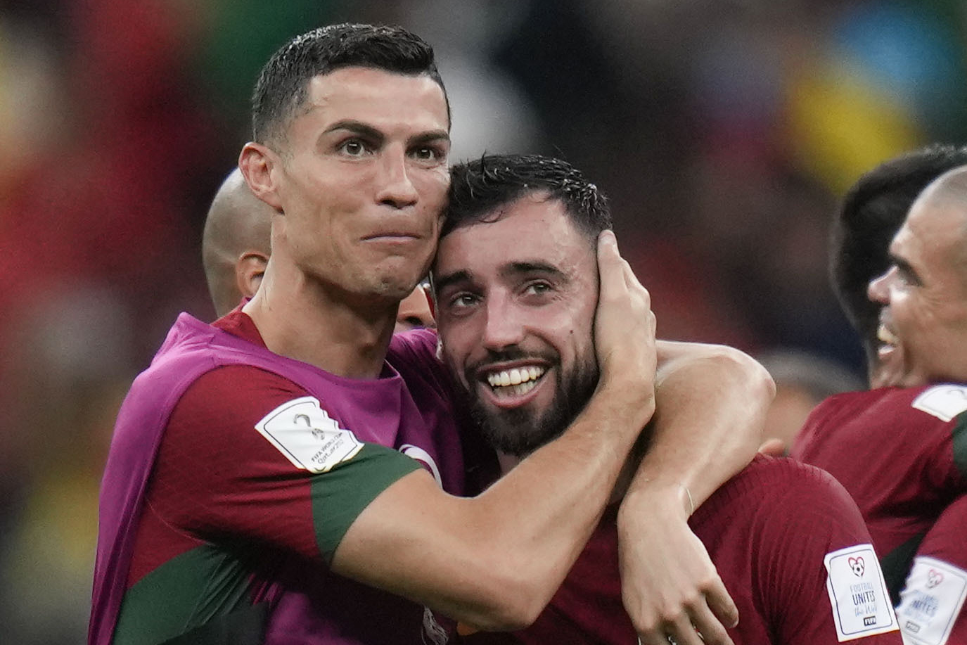 Momen Hair of God Bikin Cristiano Ronaldo dan Bruno Fernandes Kian Mesra di Piala dunia 2022