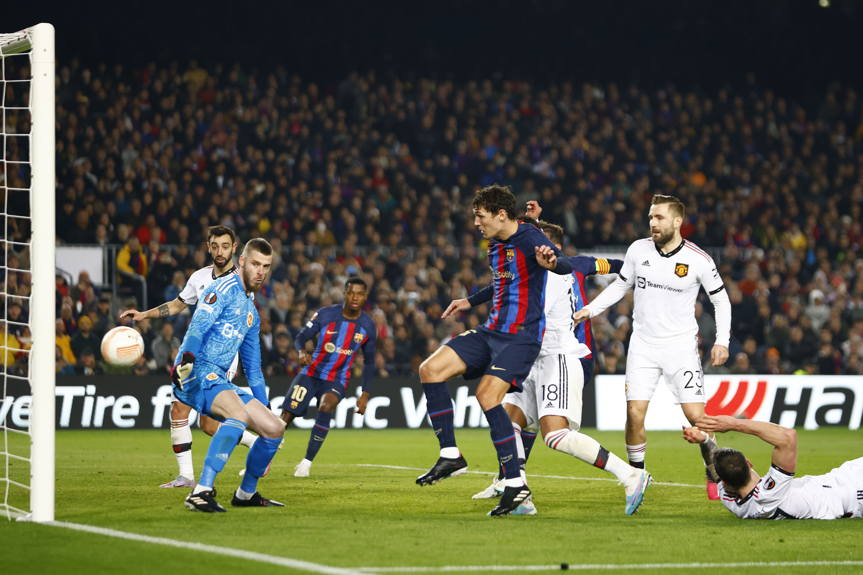 Duel Sengit Barcelona dan Manchester United di Liga Europa Berakhir Imbang