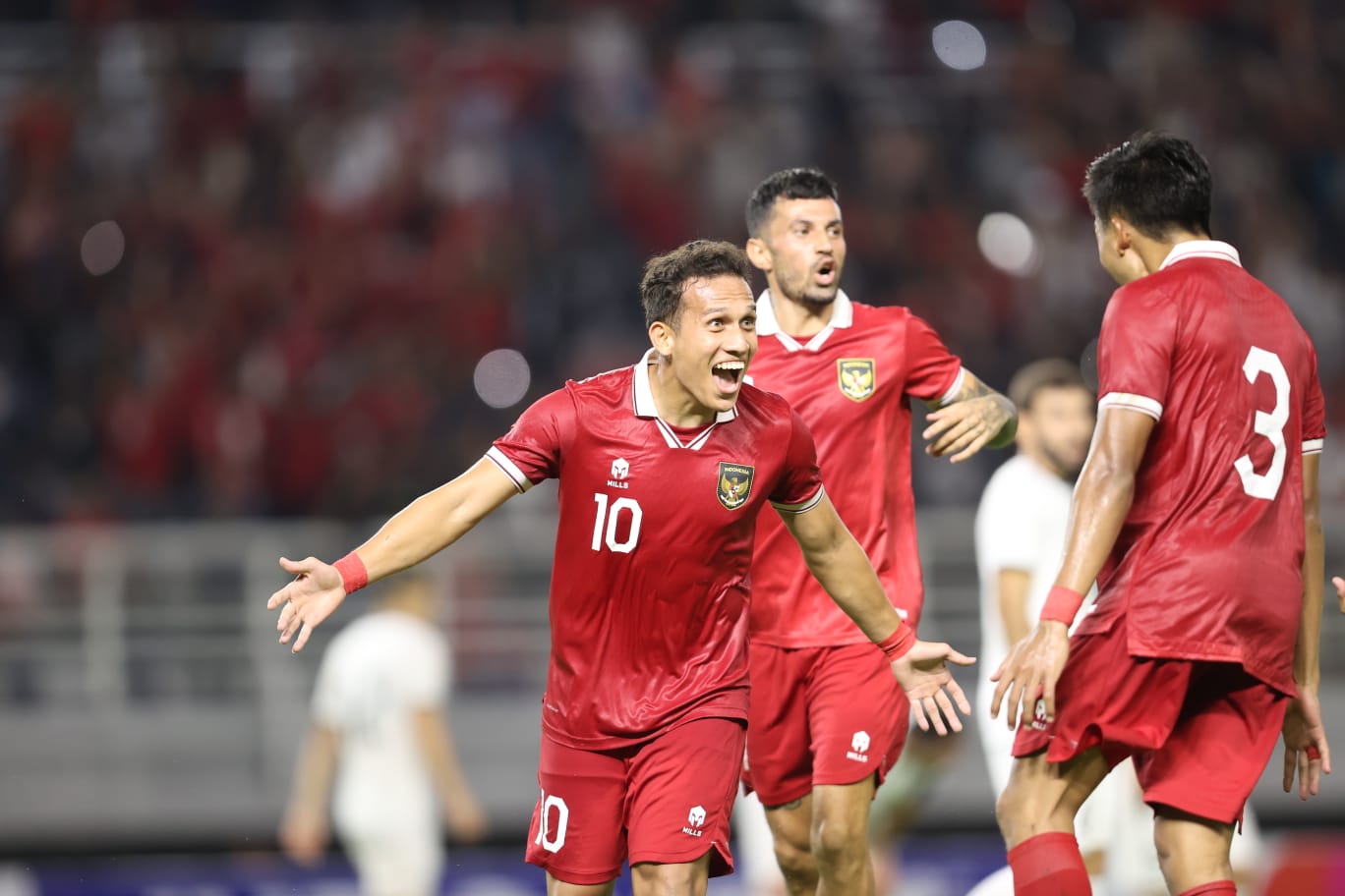 Aksi Pemain Timnas Indonesia saat Mengalahkan Turkmenistan di FIFA Matchday