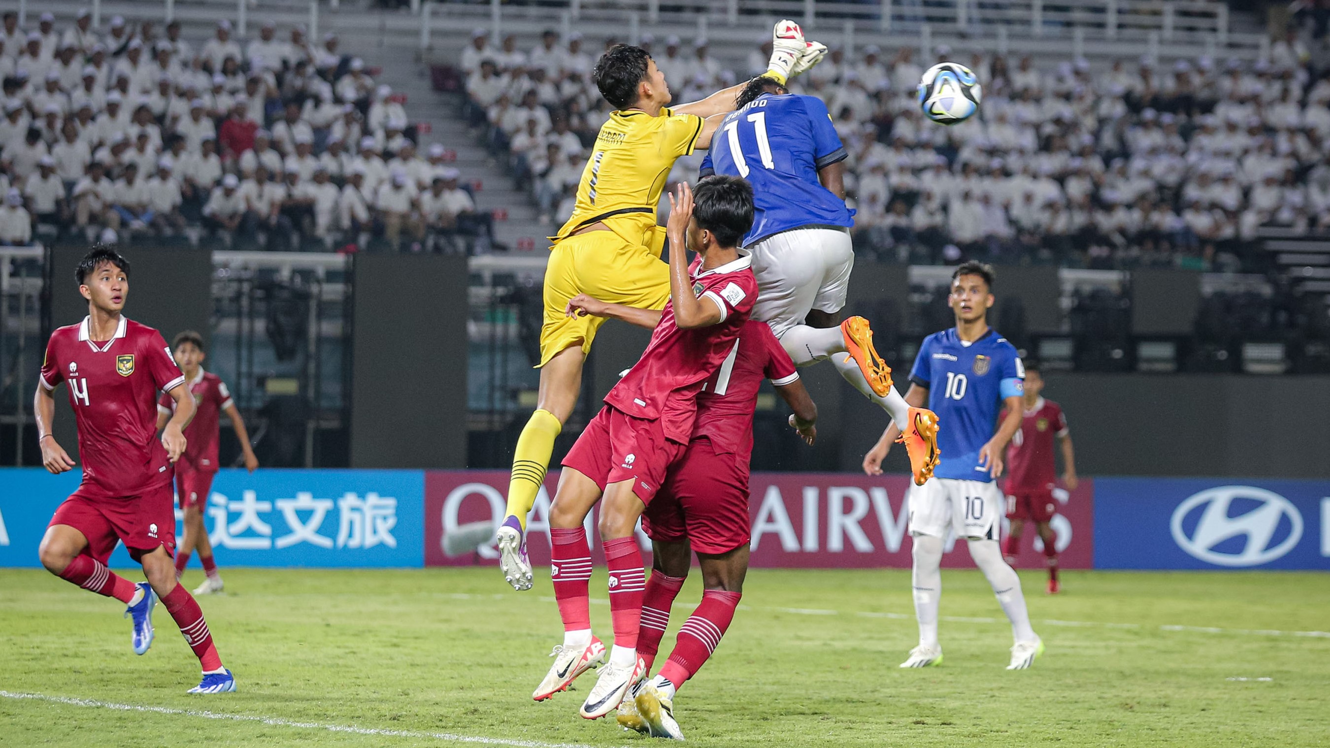 Aksi-Aksi Penggawa Timnas Indonesia saat Melawan melawan Ekuador Piala Dunia U-17 2023