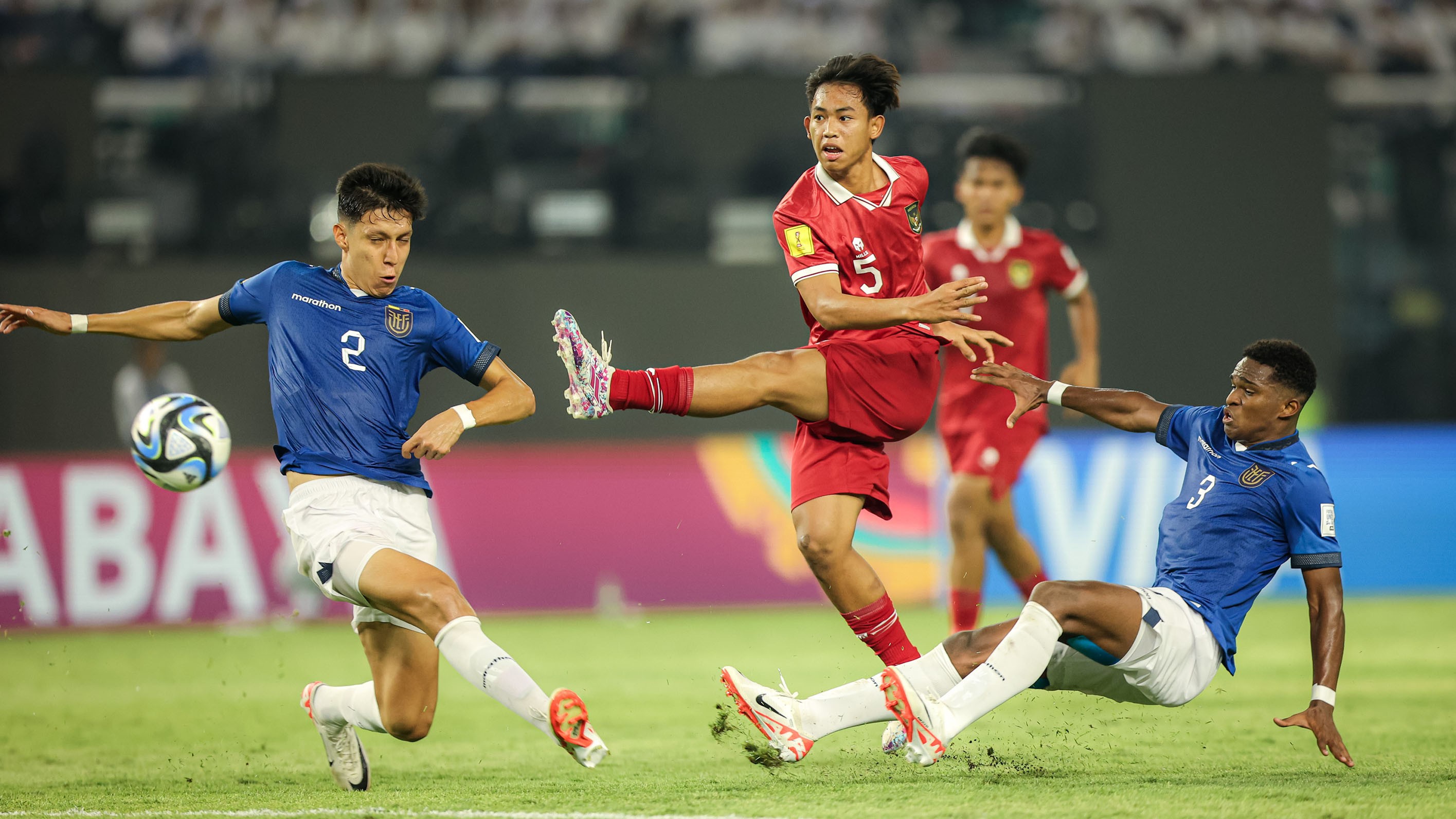 Aksi-Aksi Penggawa Timnas Indonesia saat Melawan melawan Ekuador Piala Dunia U-17 2023