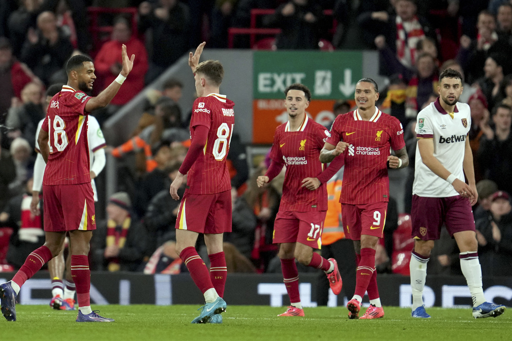 Liverpool vs West Ham: Pesta Gol Si Merah di Anfield